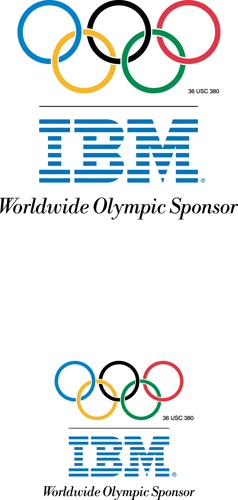 Descargar Logo Vectorizado ibm olympic games a AI Gratis